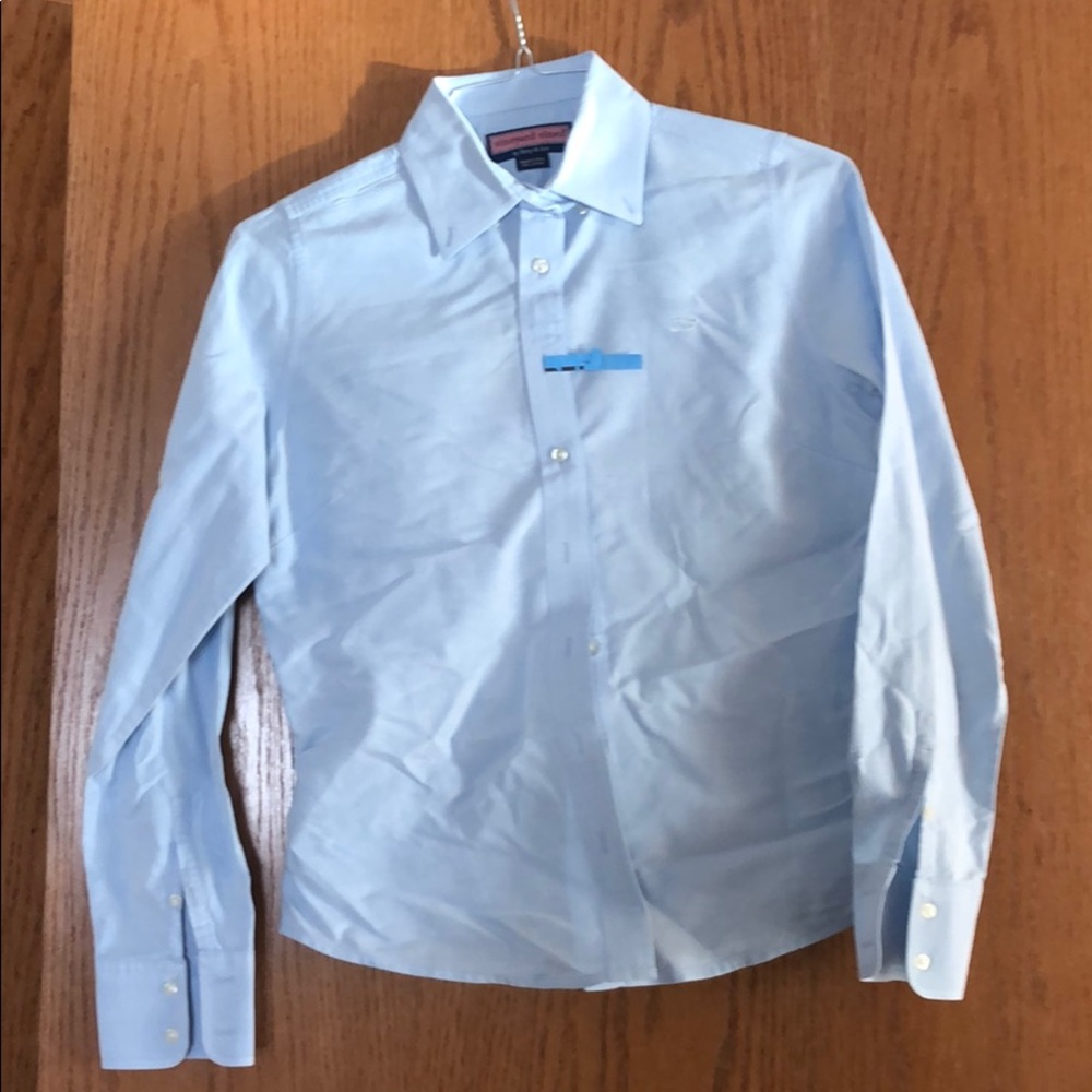 Vineyard Vines Women’s Blue Button Down Blouse